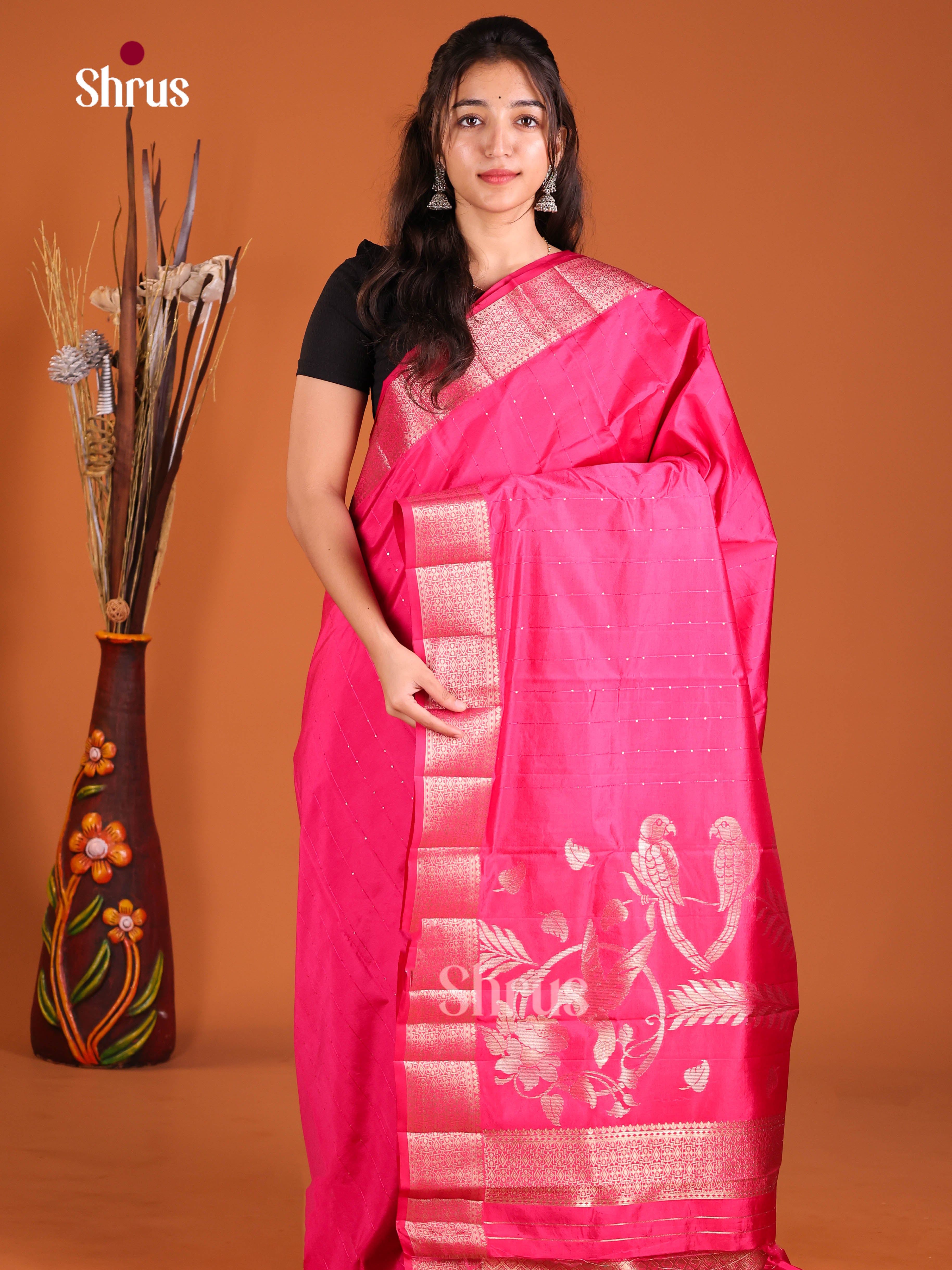 DJS03136 - Semi Rawsilk Saree