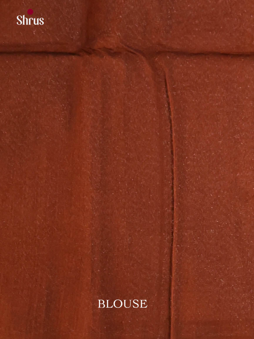 Green & Brown - Semi Silkcotton Saree - Shop on Shrus.com