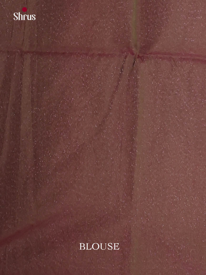 Pink & Maroon - Semi Silkcotton Saree - Shop on Shrus.com