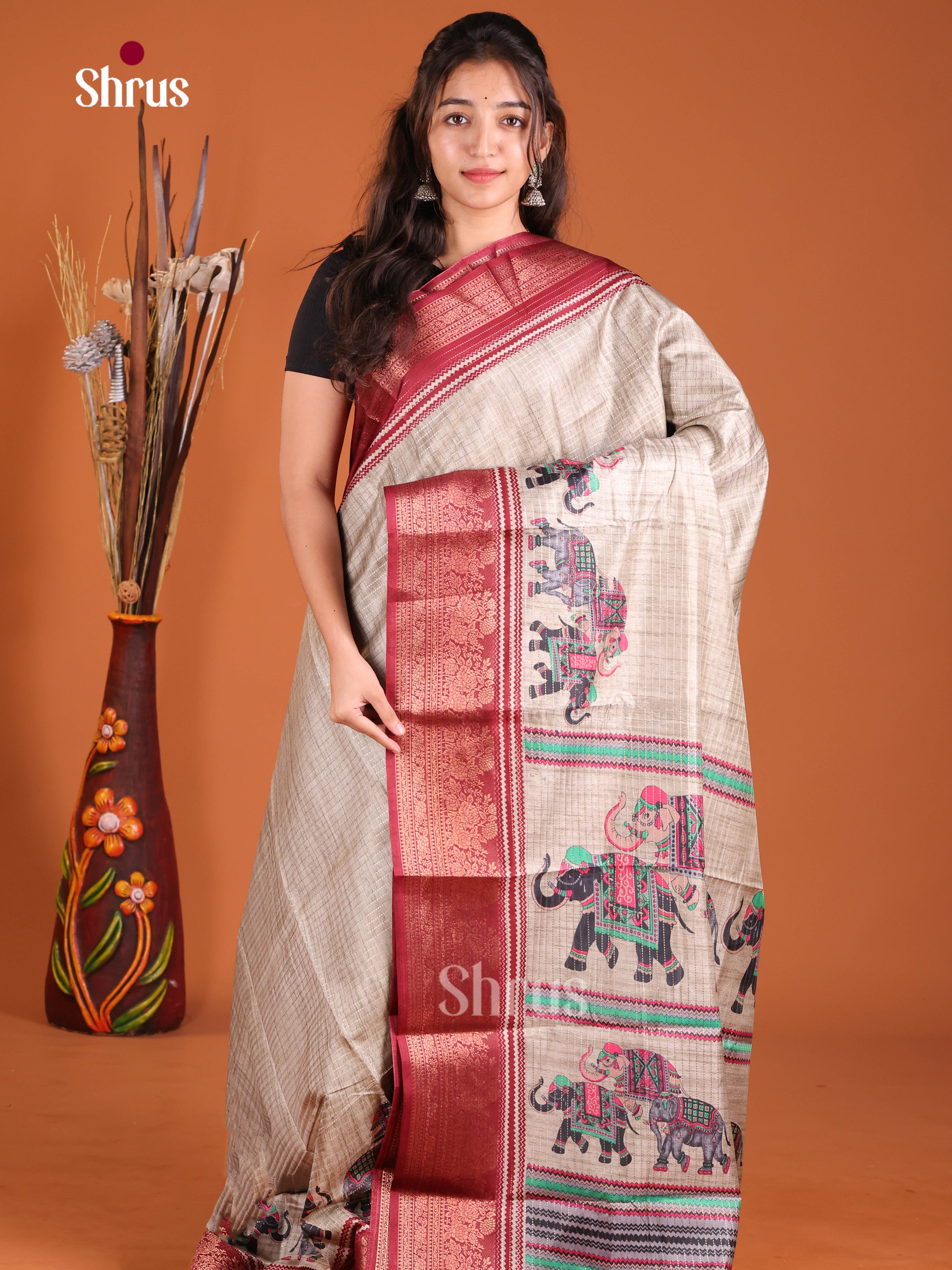 DJS06241 - Semi Tussar Saree