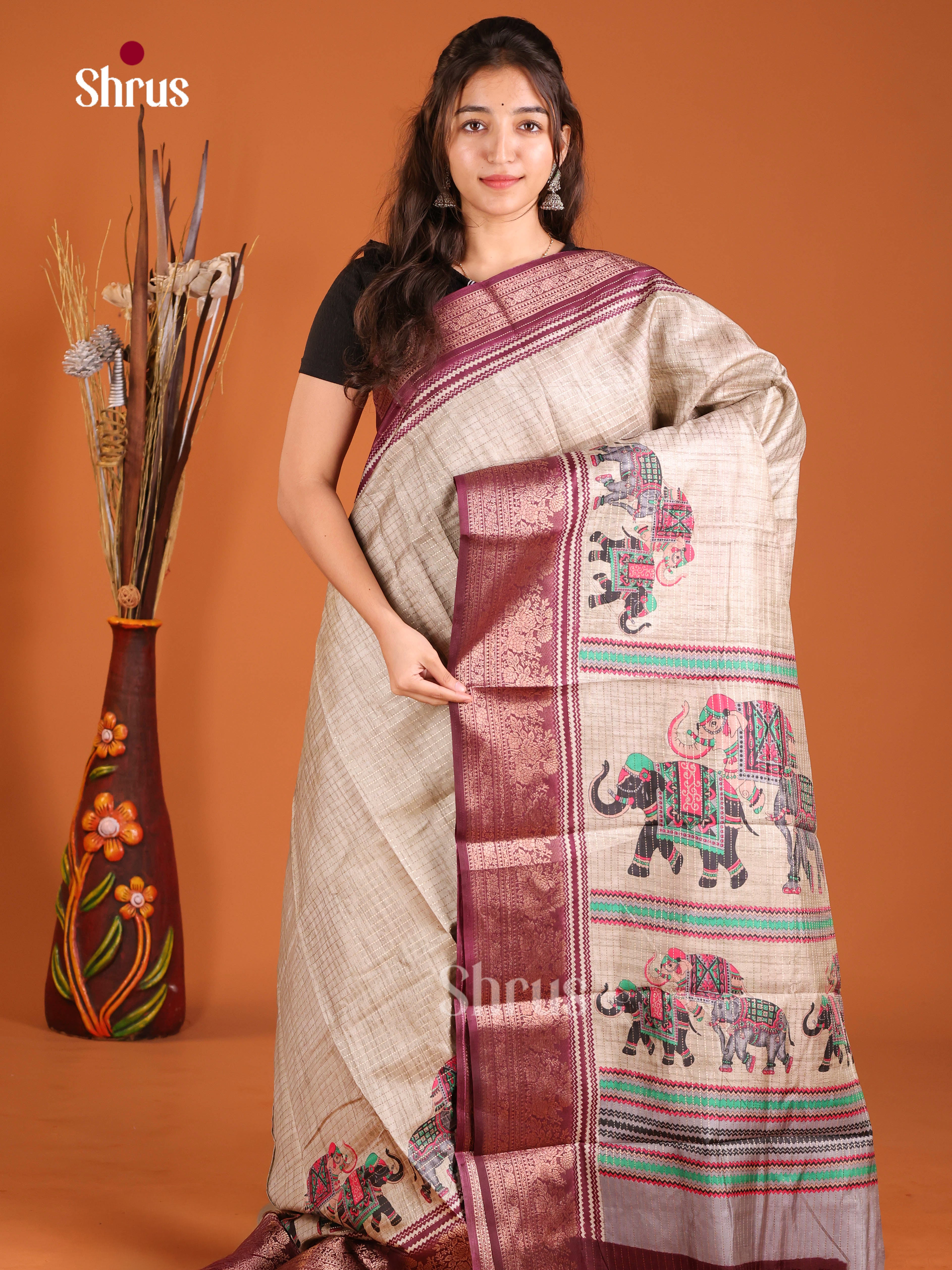 DJS06243 - Semi Tussar Saree