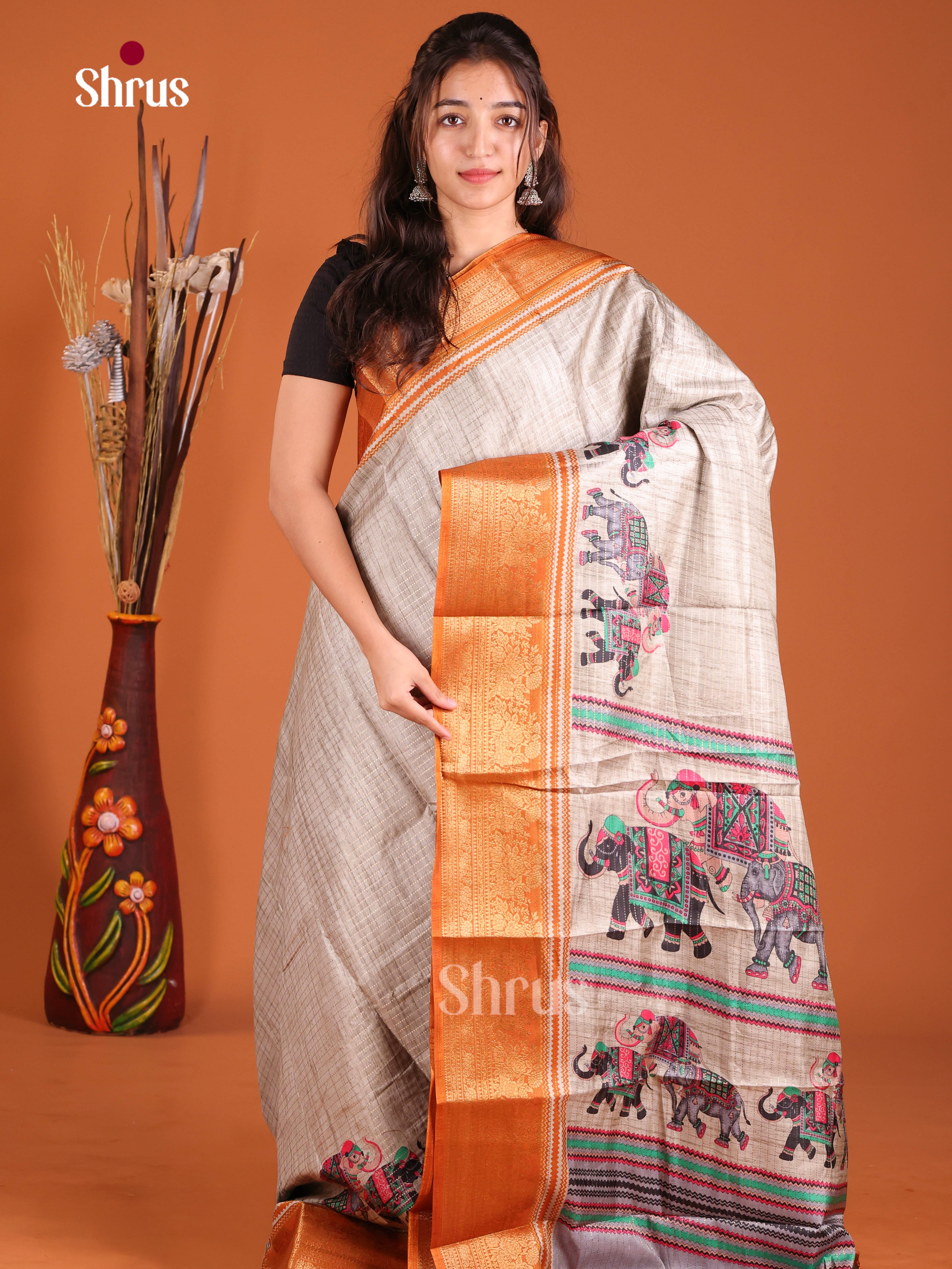 DJS06246 - Semi Tussar Saree