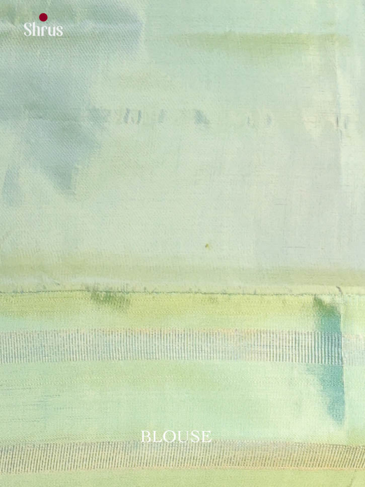 Pink & Pastel Green - Banana Pith Saree