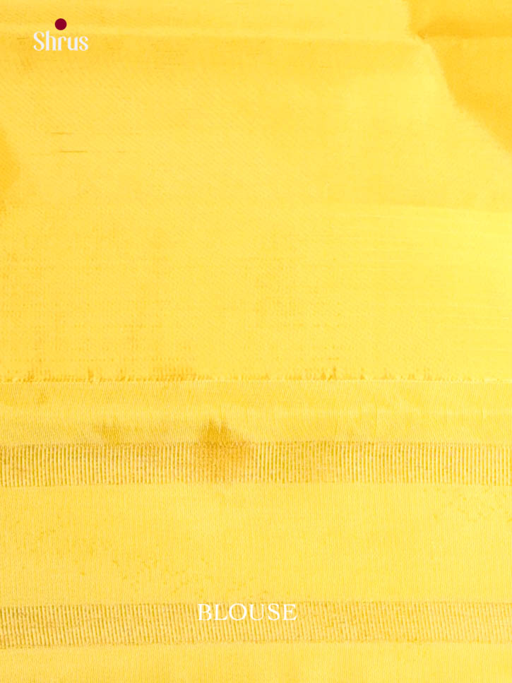 Lavender & Yellow - Banana Pith Saree - Shop on Shrus.com
