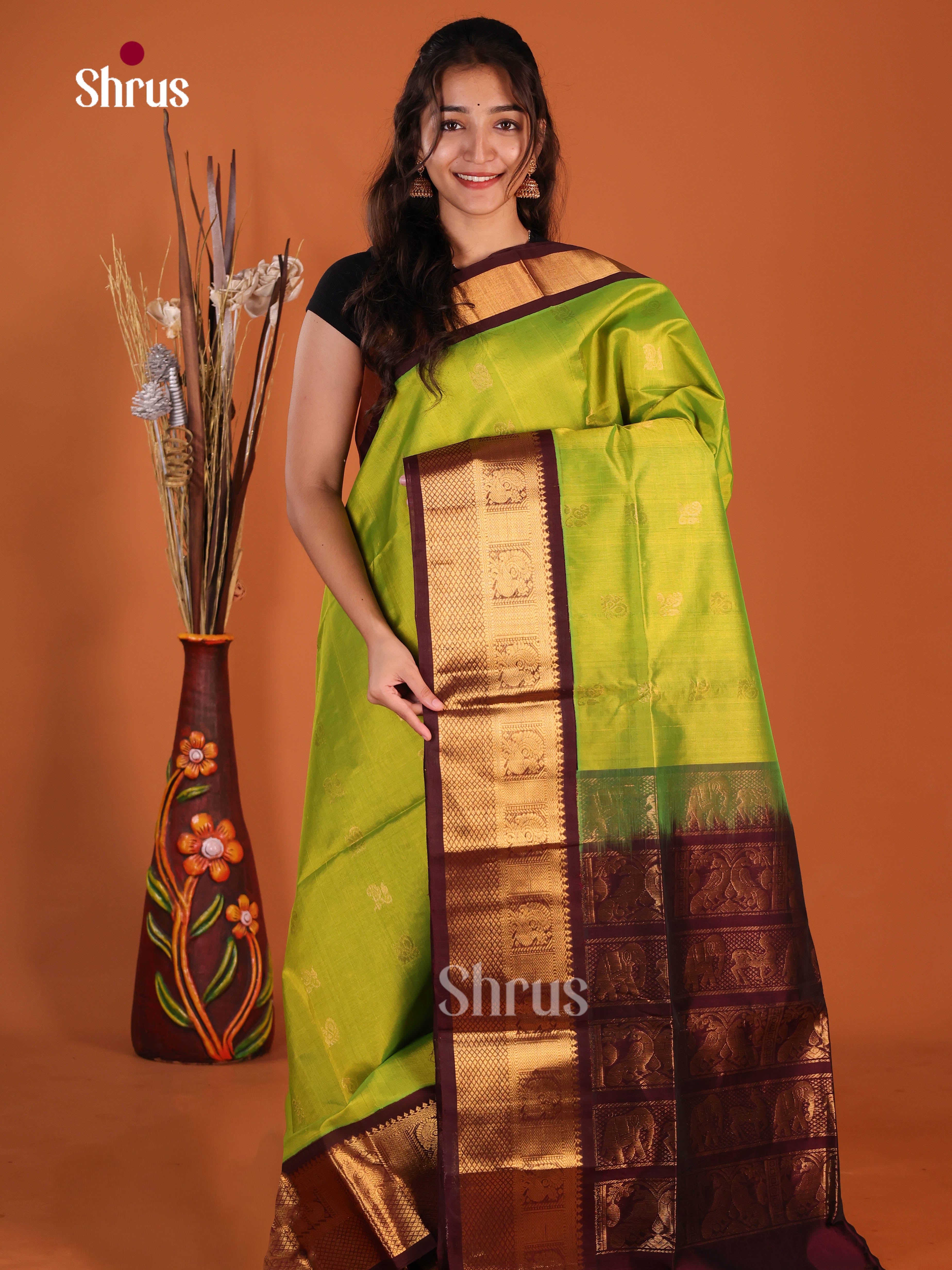 DJS07278 - Korvai-Medium border Saree - Shop on Shrus.com