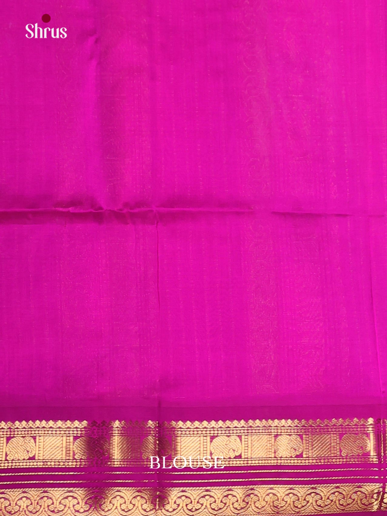 Green & Majenta -Silk Cotton Korvai-Big border Saree