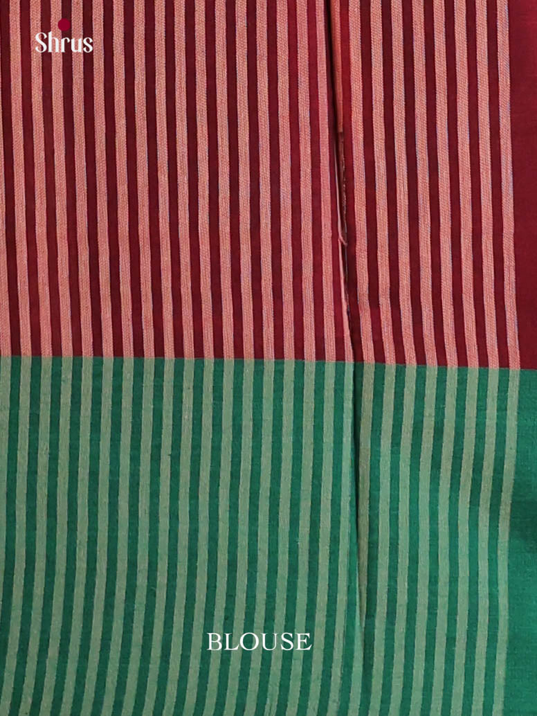 Maroon & Green - Narayanpet Cotton Saree