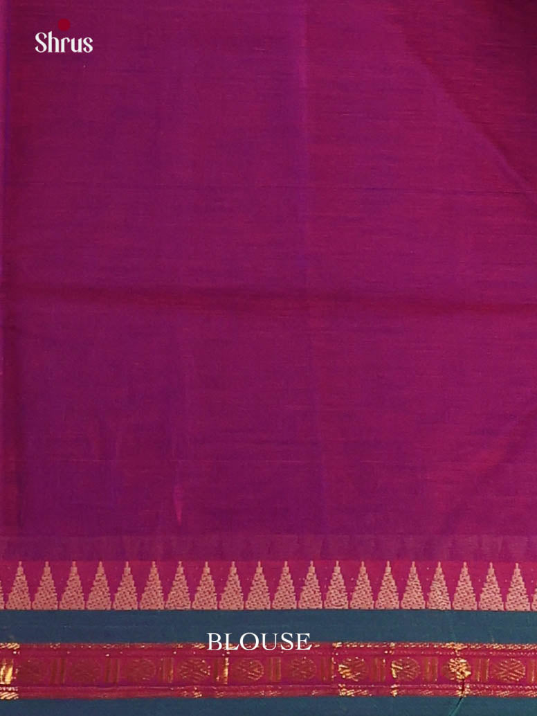 Purple & Green- Narayanpet Cotton Saree