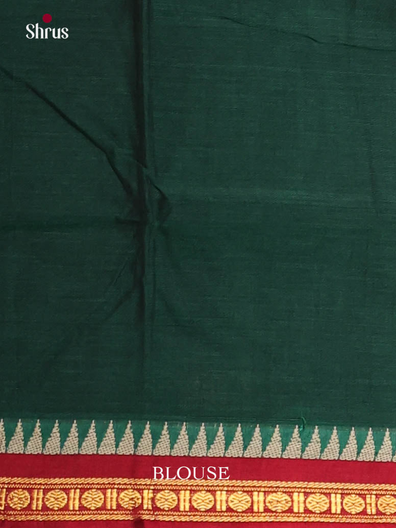 Dark Green & Red - Narayanpet Cotton Saree