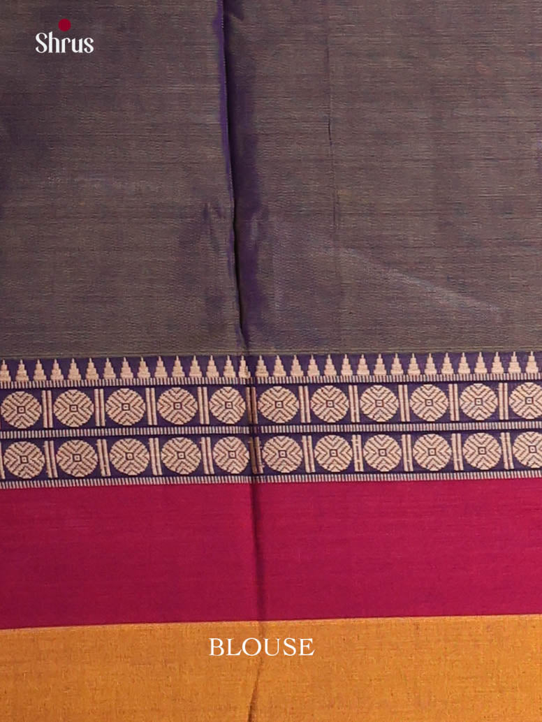 Grey & Red - Narayanpet Cotton Saree
