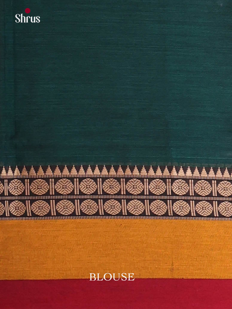 Peacock Green & Red - Narayanpet Cotton Saree