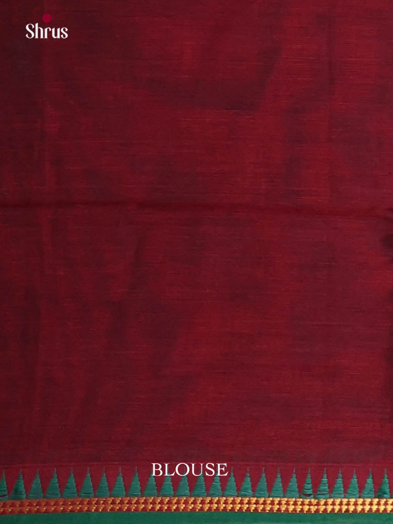 Maroon & green - Narayanpet Cotton Saree