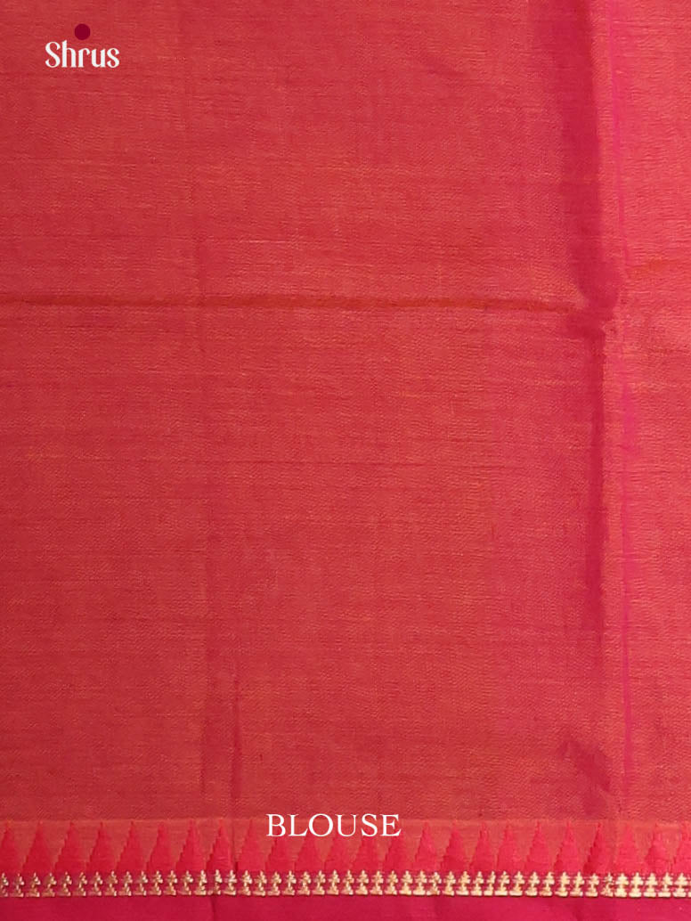 Orangish Pink- Narayanpet Cotton Saree