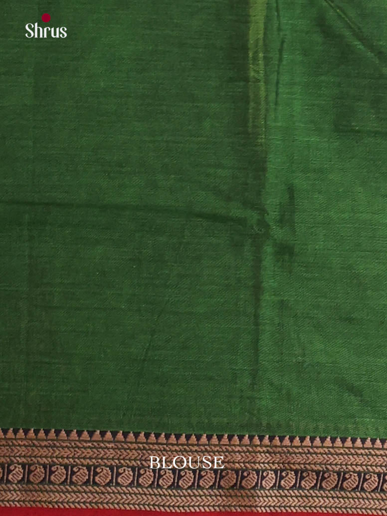 Green & Red - Narayanpet Cotton Saree