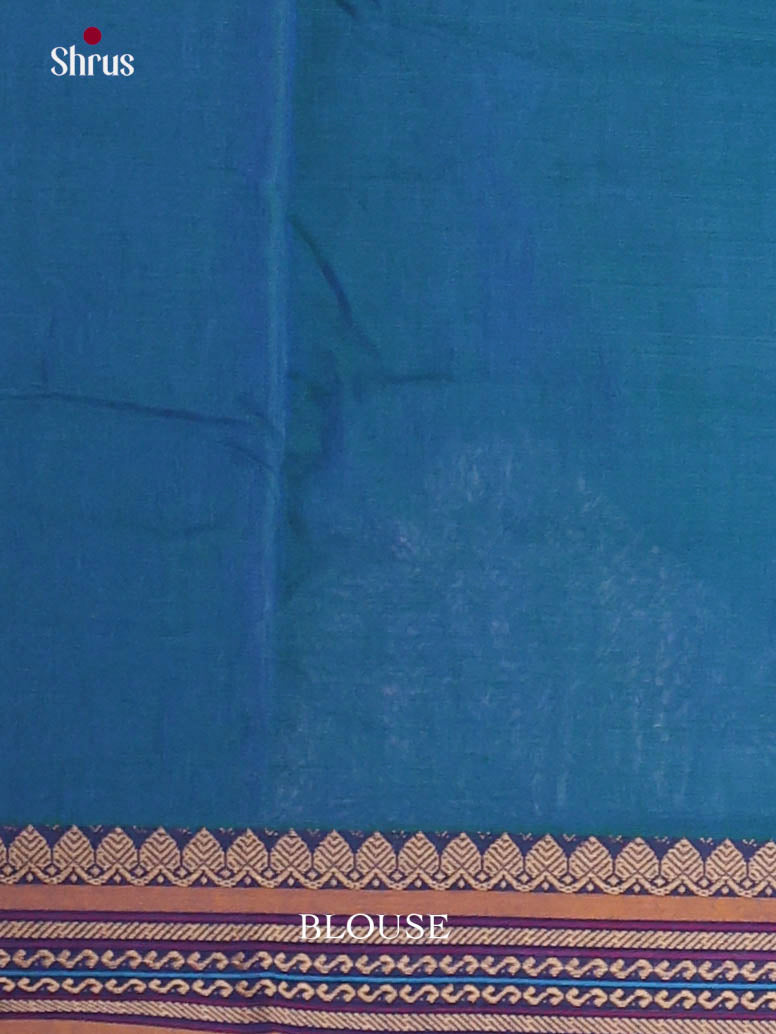 Blue  - Narayanpet Cotton Saree