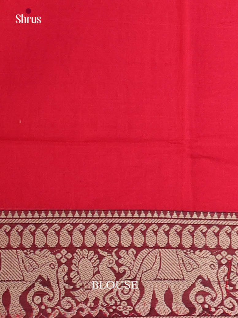 Red & Green- Narayanpet Cotton Saree