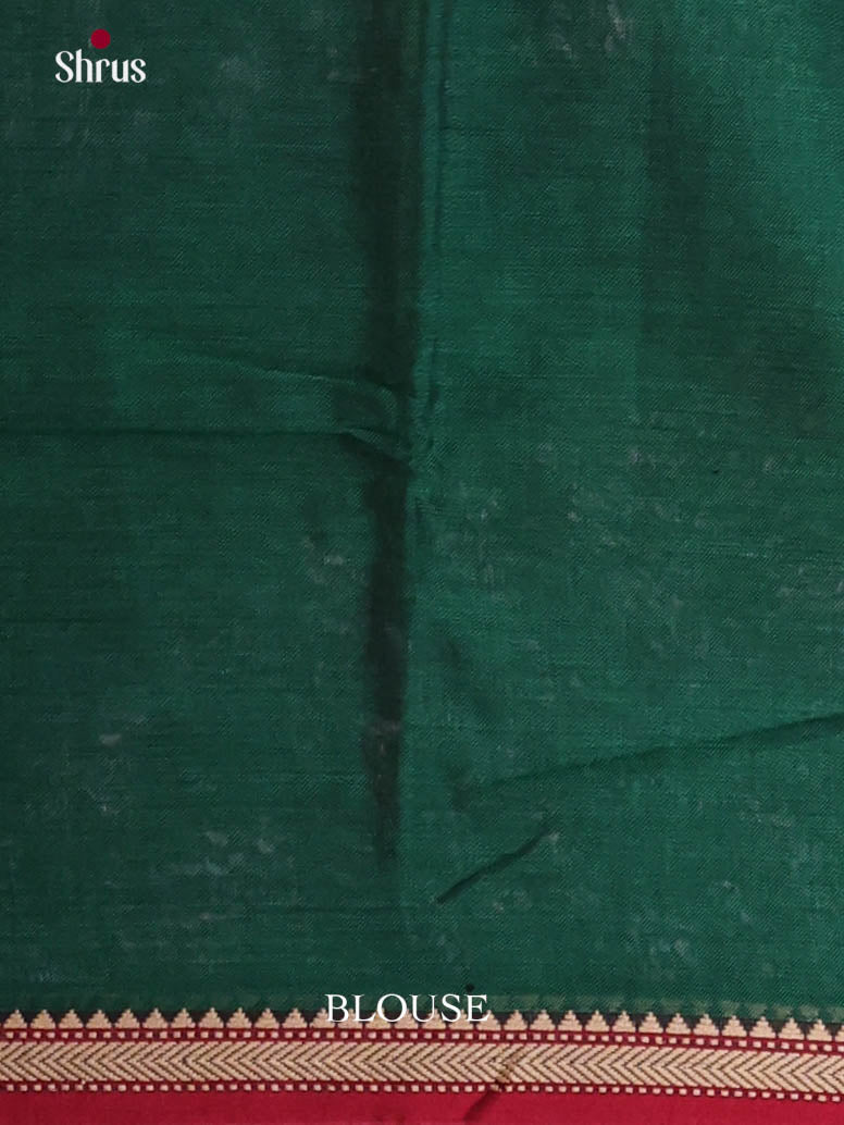 Green & Red  - Narayanpet Cotton Saree