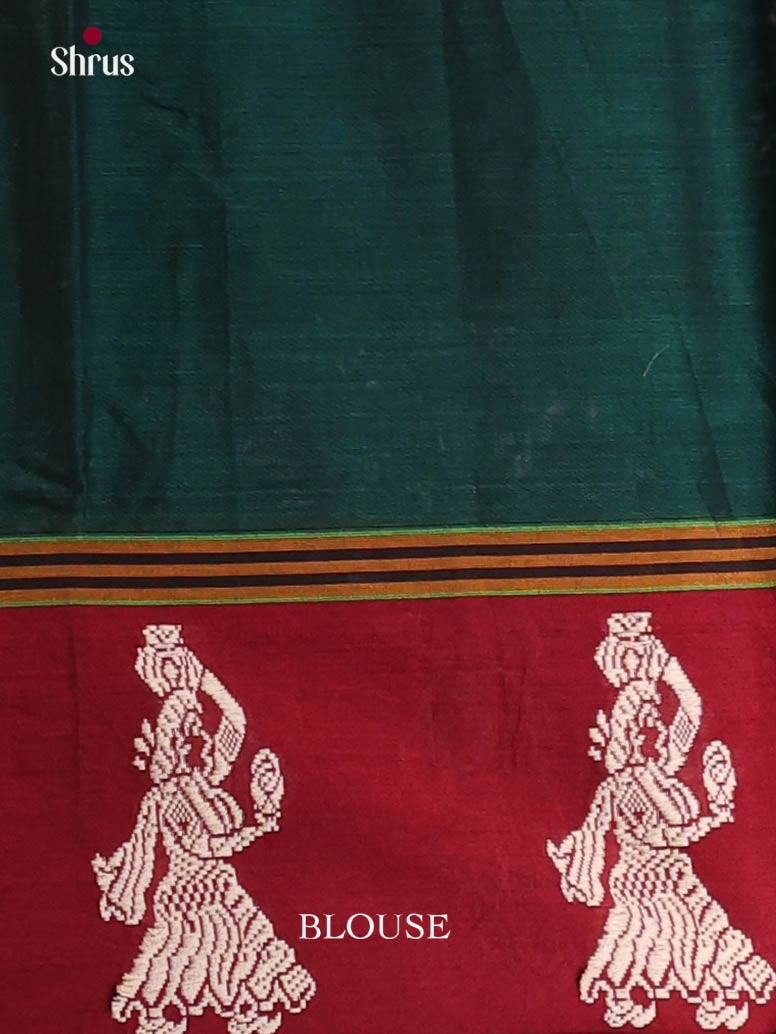 Green & Red - Narayanpet Cotton Saree