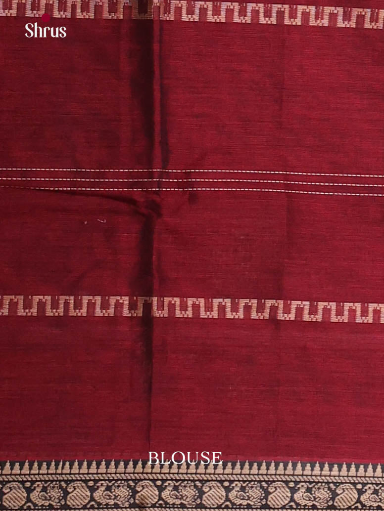 Maroon & Green - Narayanpet Cotton Saree