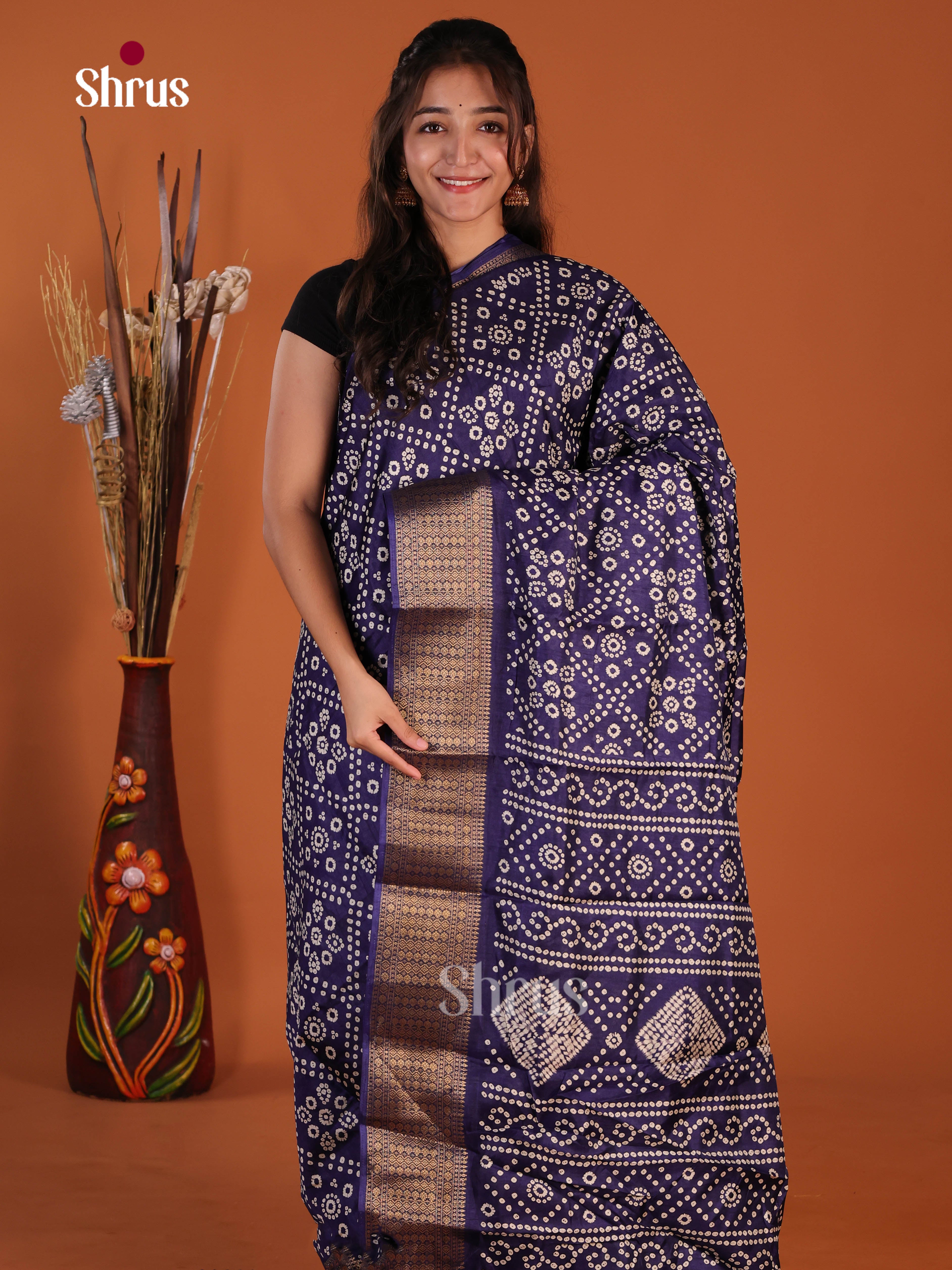 DJS08197 - Semi Crepe Saree - Shop on Shrus.com