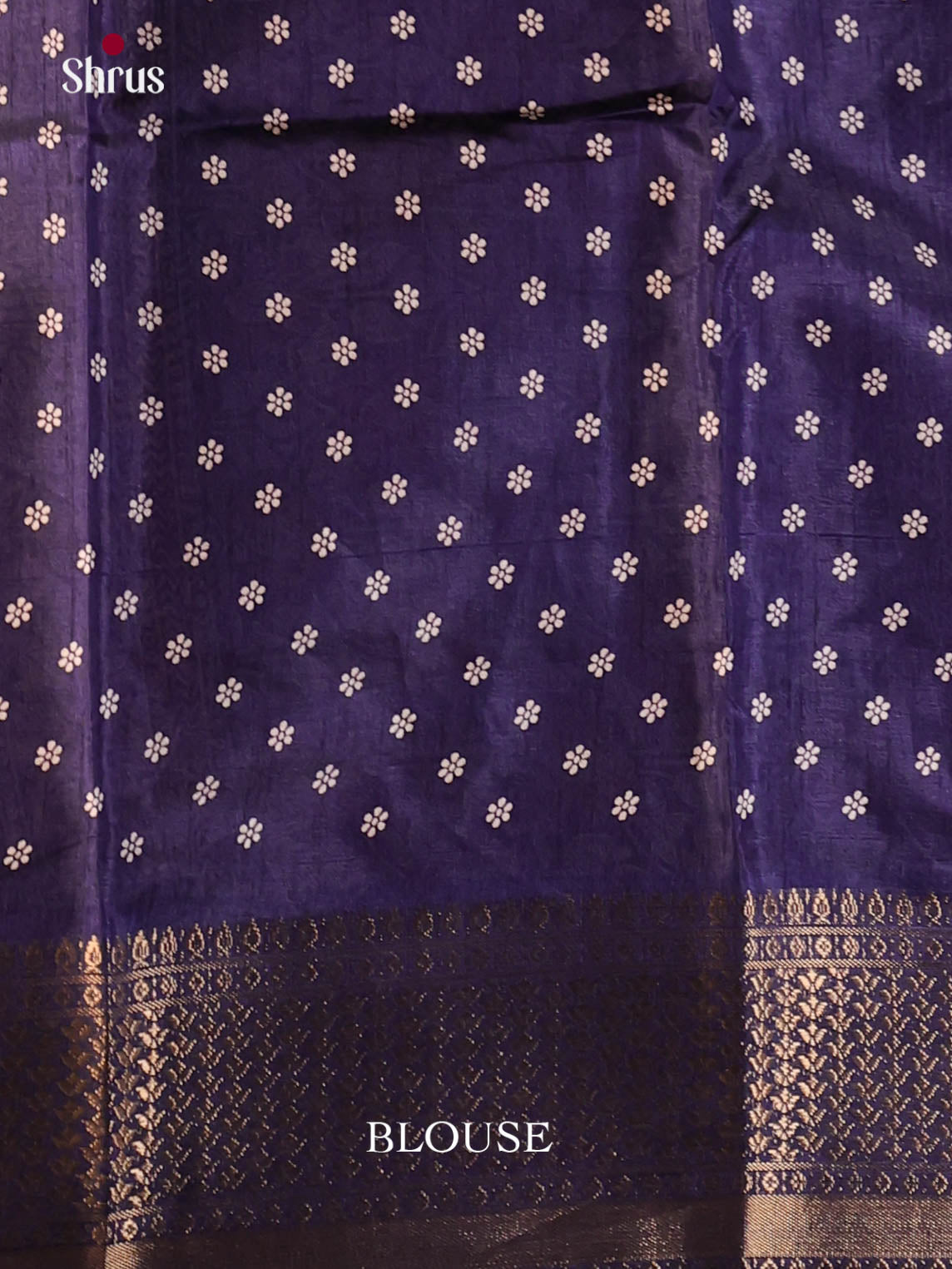 Blue - Semi Crepe Saree