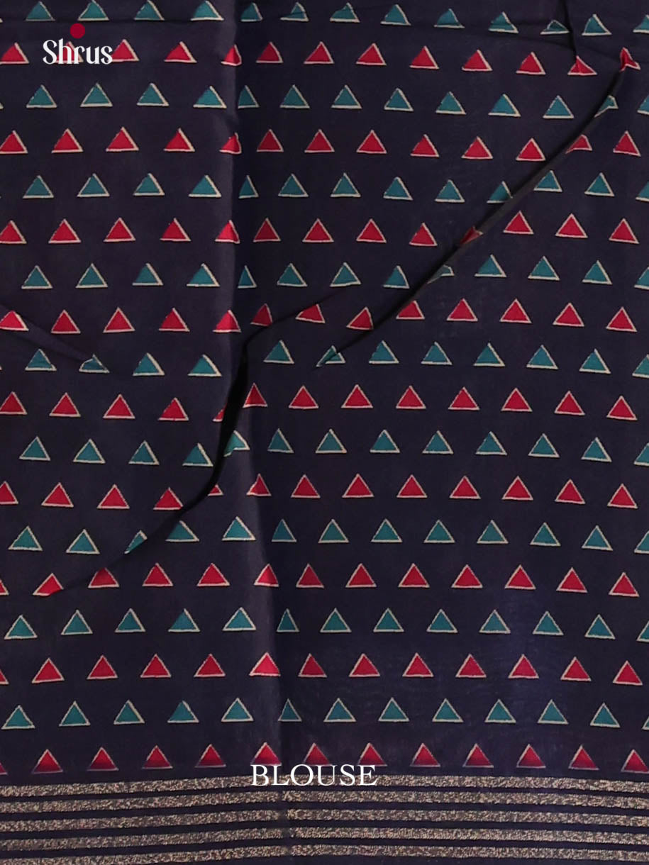 Grey & Blue - Art Modal Saree