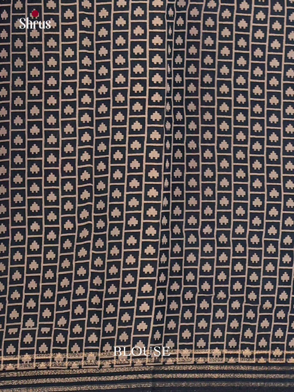 Maroon & Blue- Art Modal Saree