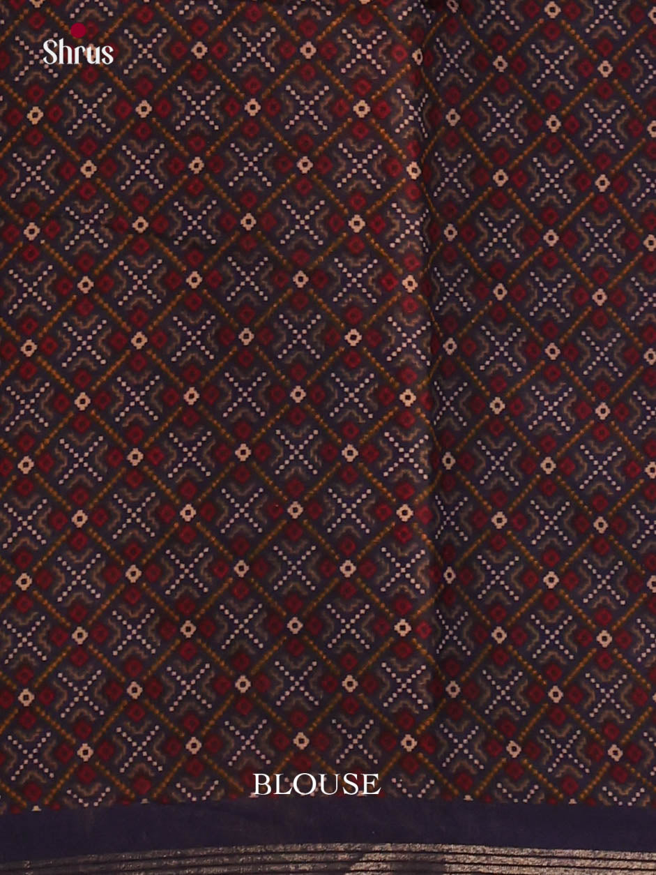 Red & Blue - Art Modal Saree - Shop on Shrus.com