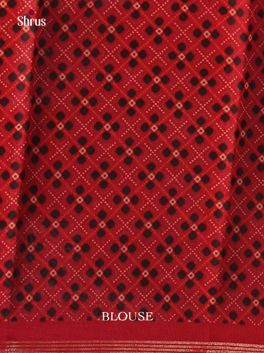 Black & Red - Art Modal Saree