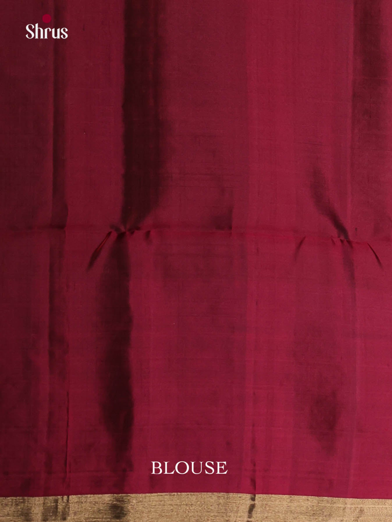 Vibrant Blue & Maroon Soft Silk Saree gleams  with gold zari floral buttas - Shop on Shrus.com