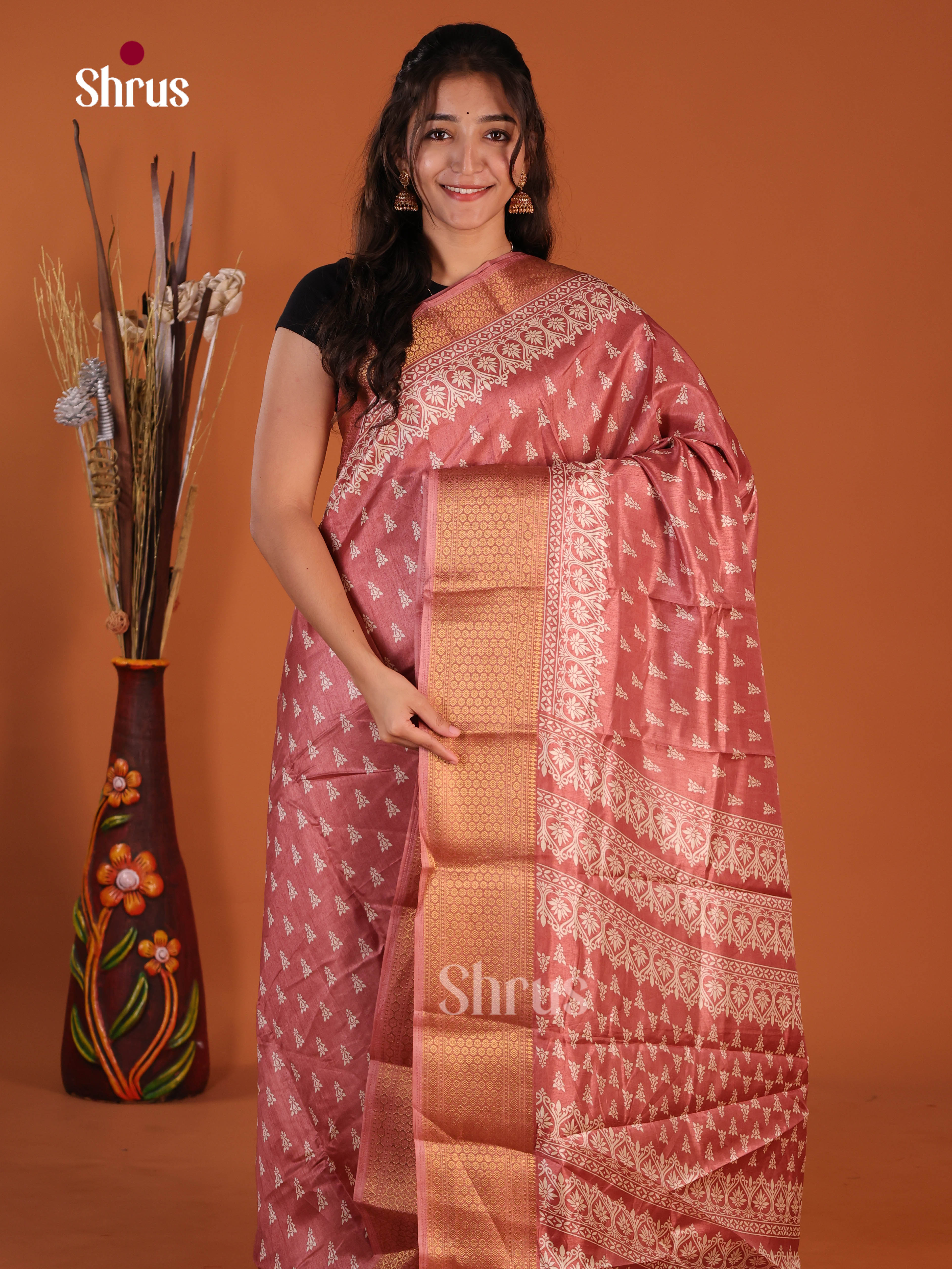 DJS08277 - Semi Crepe Saree - Shop on Shrus.com