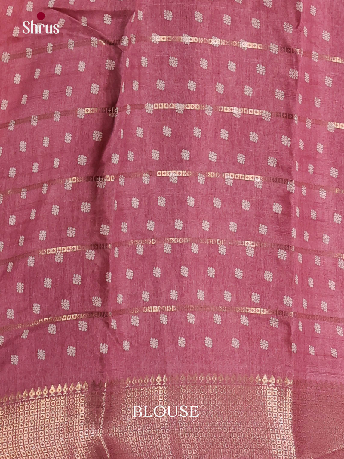 Onion Pink - Semi Crepe Saree