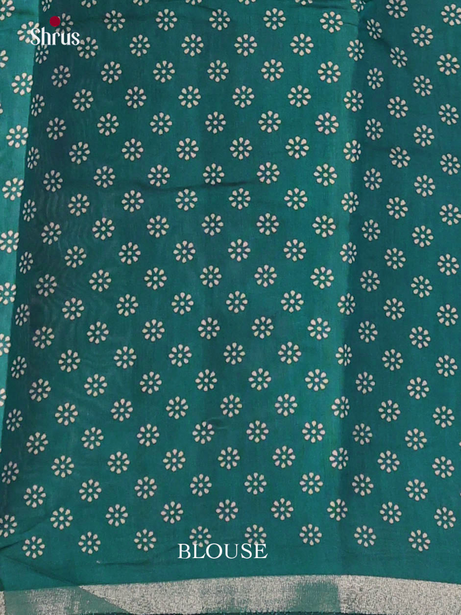 Blue & Red- Art Modal Saree