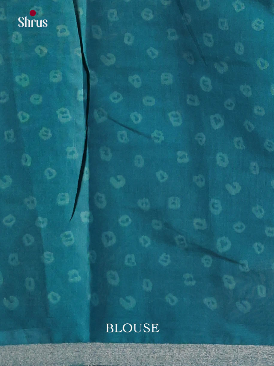 Blue & Green - Art Modal Saree