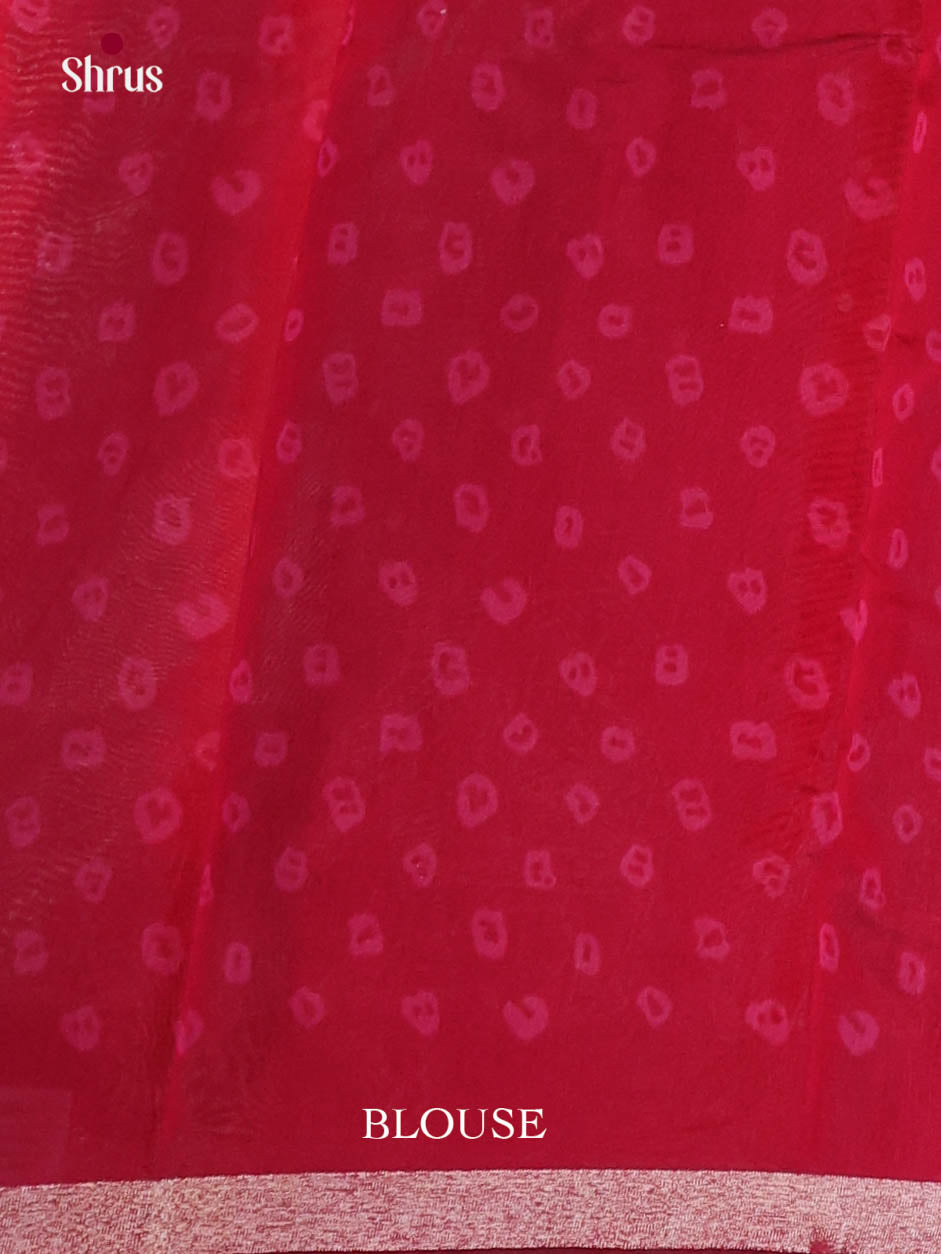 Pink & Red - Art Modal Saree