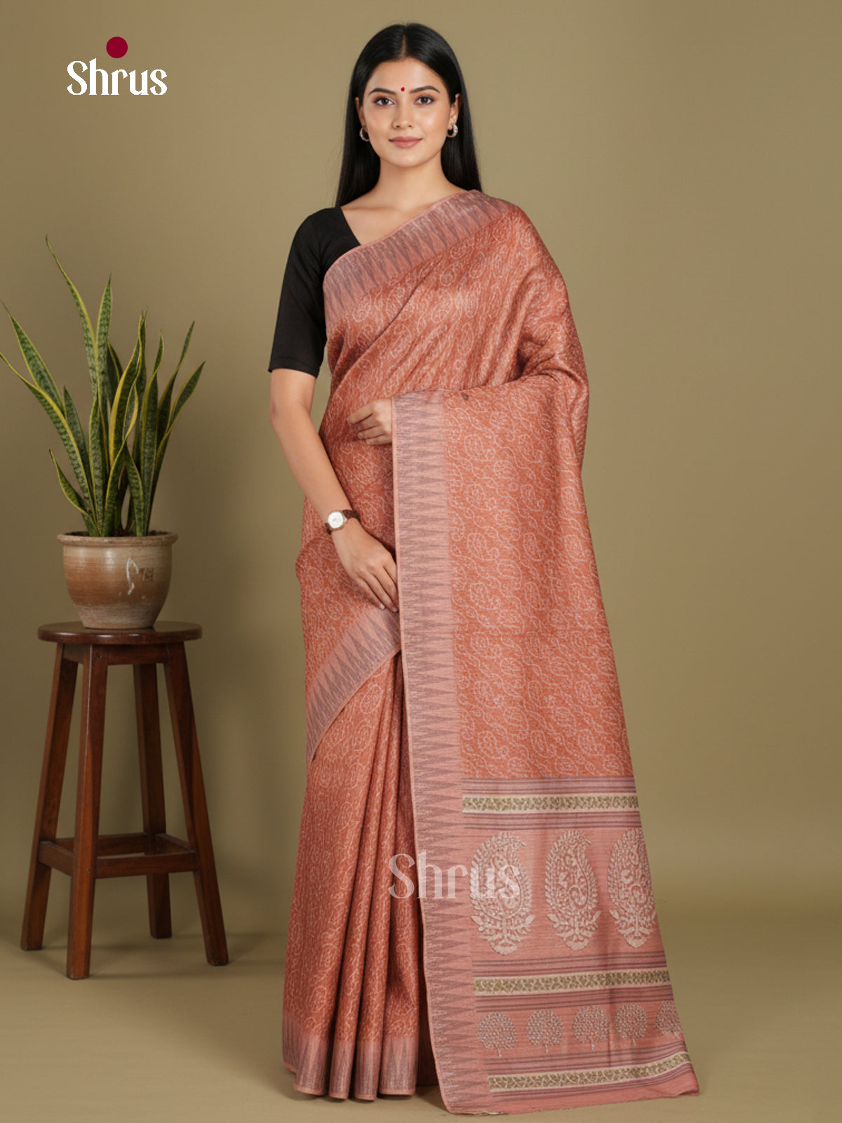 DJS08341 - Semi Chanderi Saree