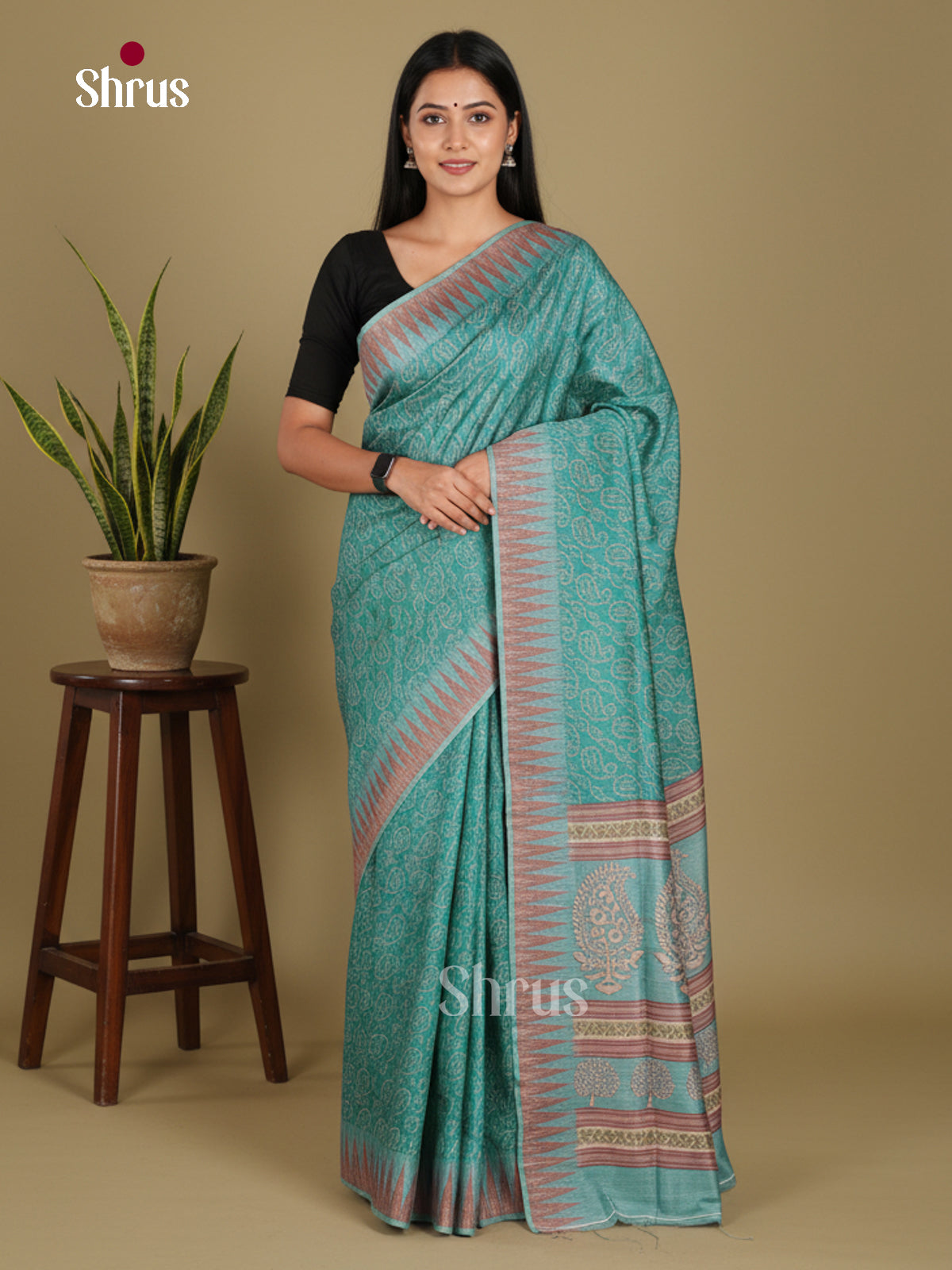 DJS08343 - Semi Chanderi Saree