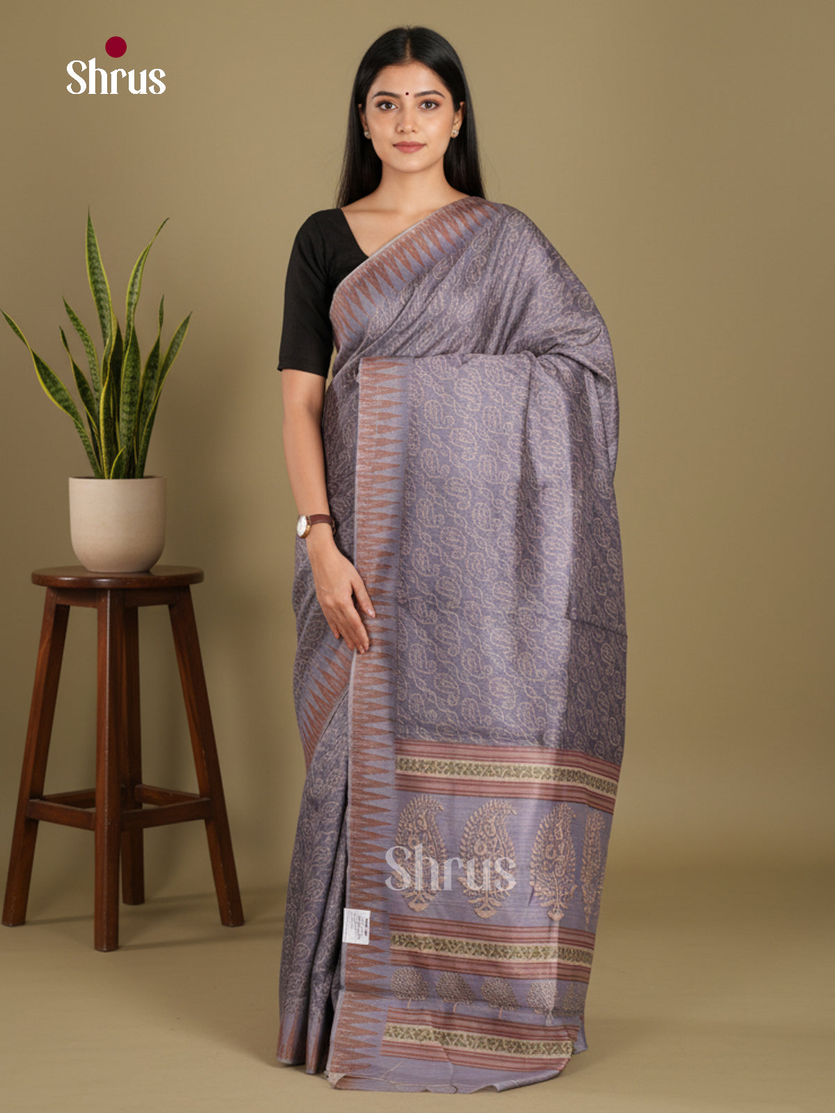 DJS08344 - Semi Chanderi Saree