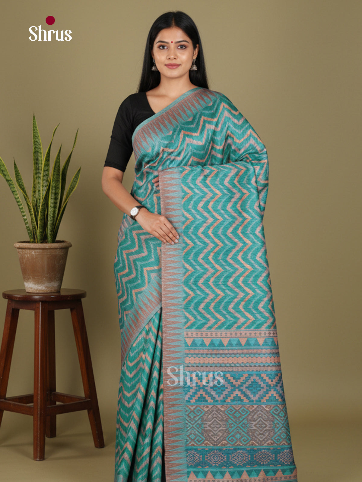 DJS08346 - Semi Chanderi Saree