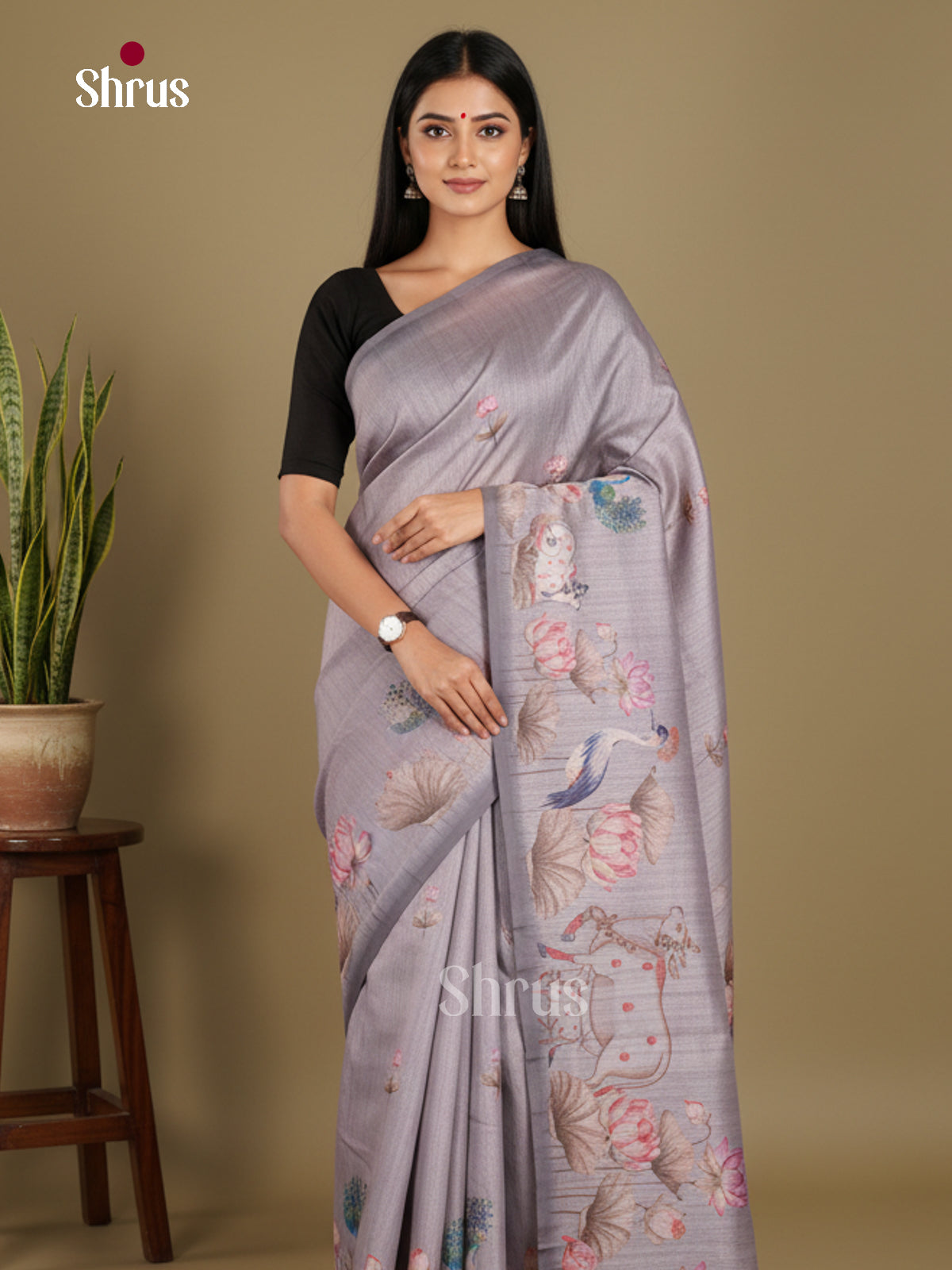 DJS08353 - Semi Chanderi Saree
