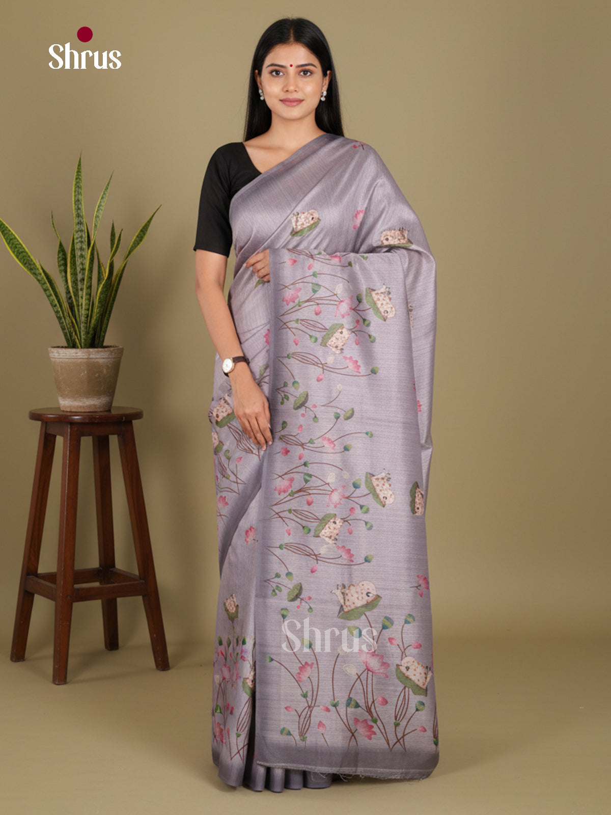 DJS08357 - Semi Chanderi Saree