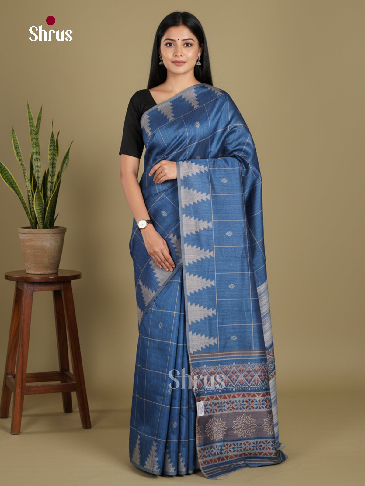 DJS08358 - Semi Chanderi Saree