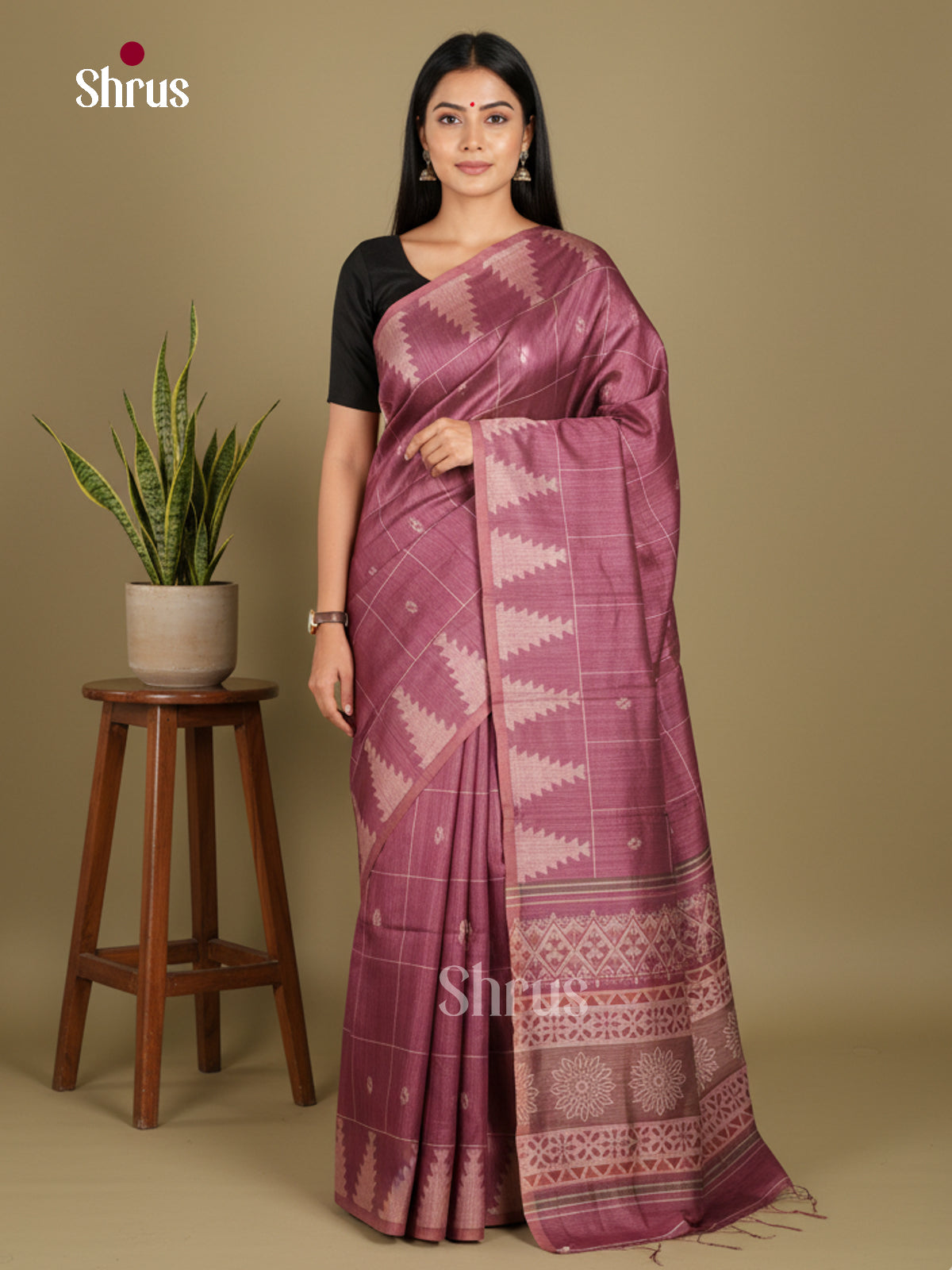 DJS08359 - Semi Chanderi Saree