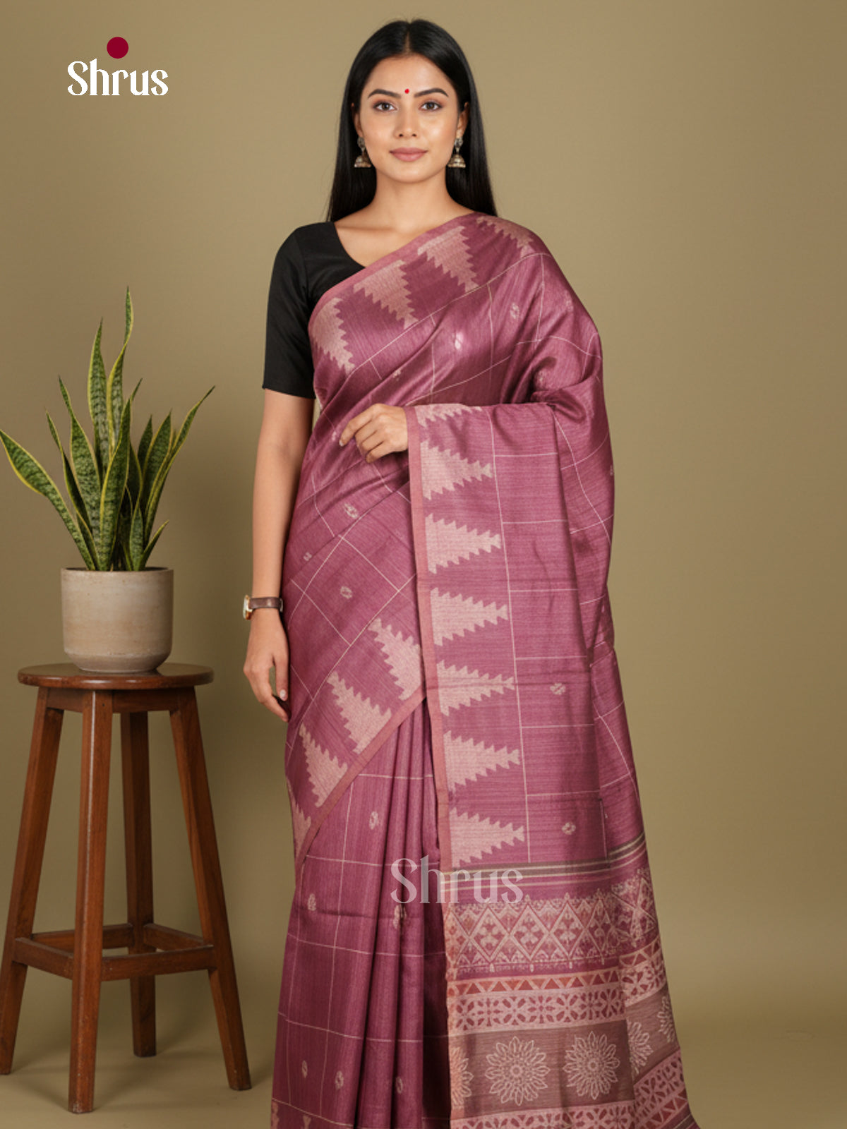 DJS08359 - Semi Chanderi Saree