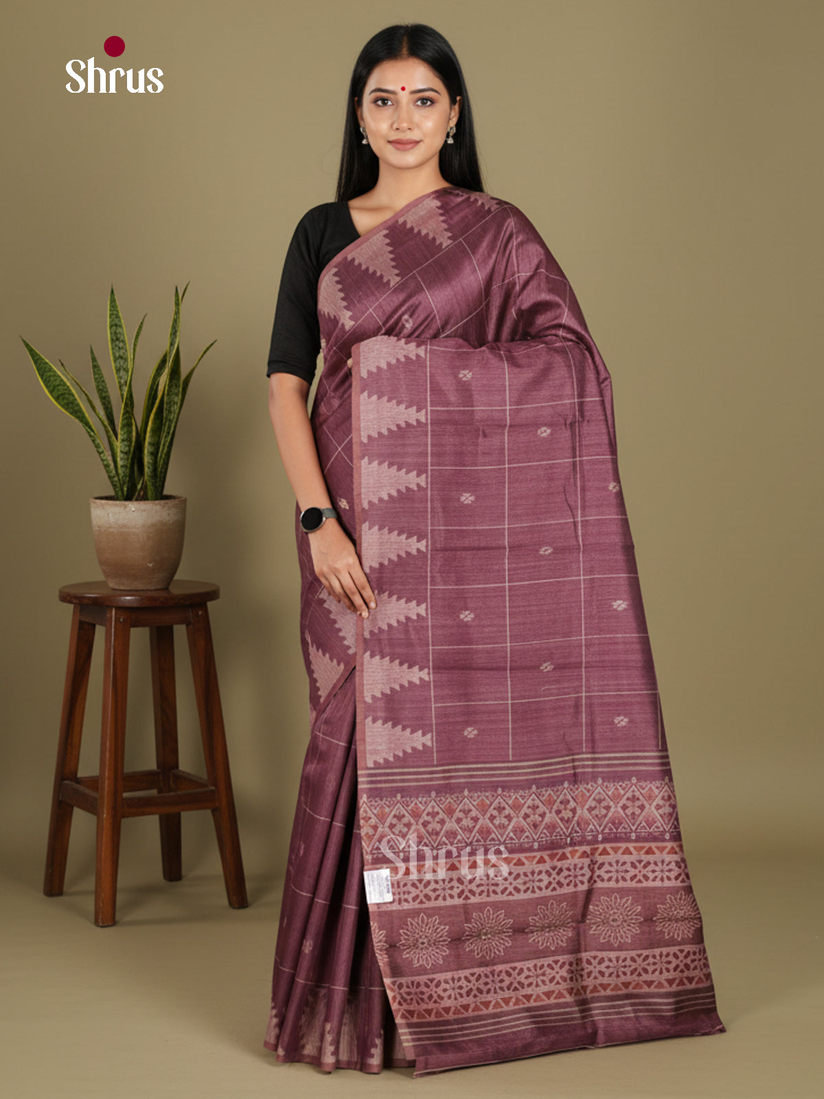 DJS08361 - Semi Chanderi Saree