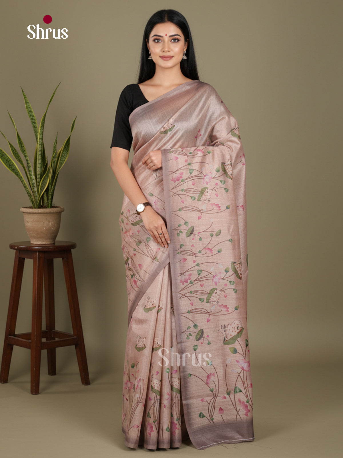 DJS08362 - Semi Chanderi Saree