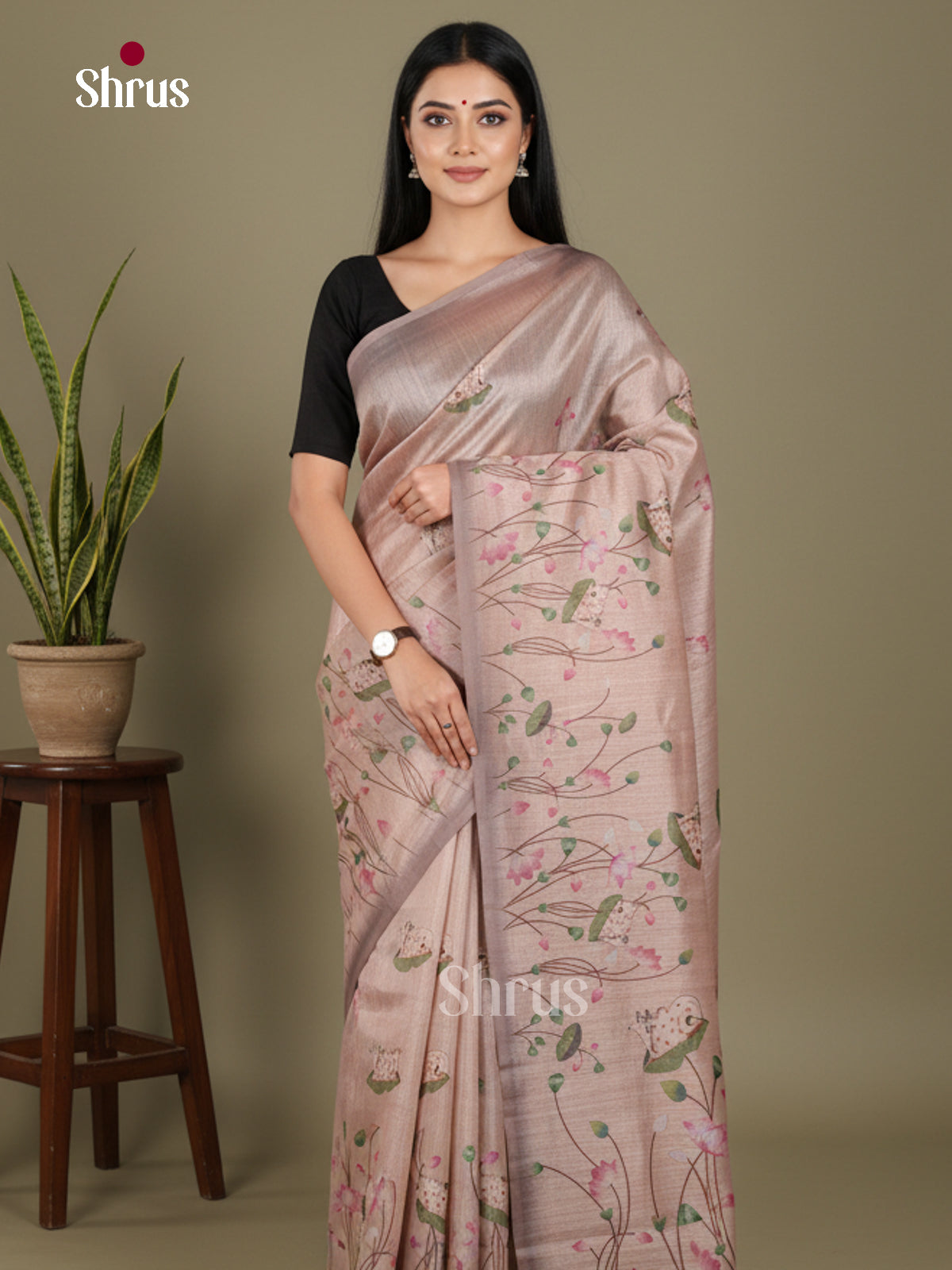DJS08362 - Semi Chanderi Saree