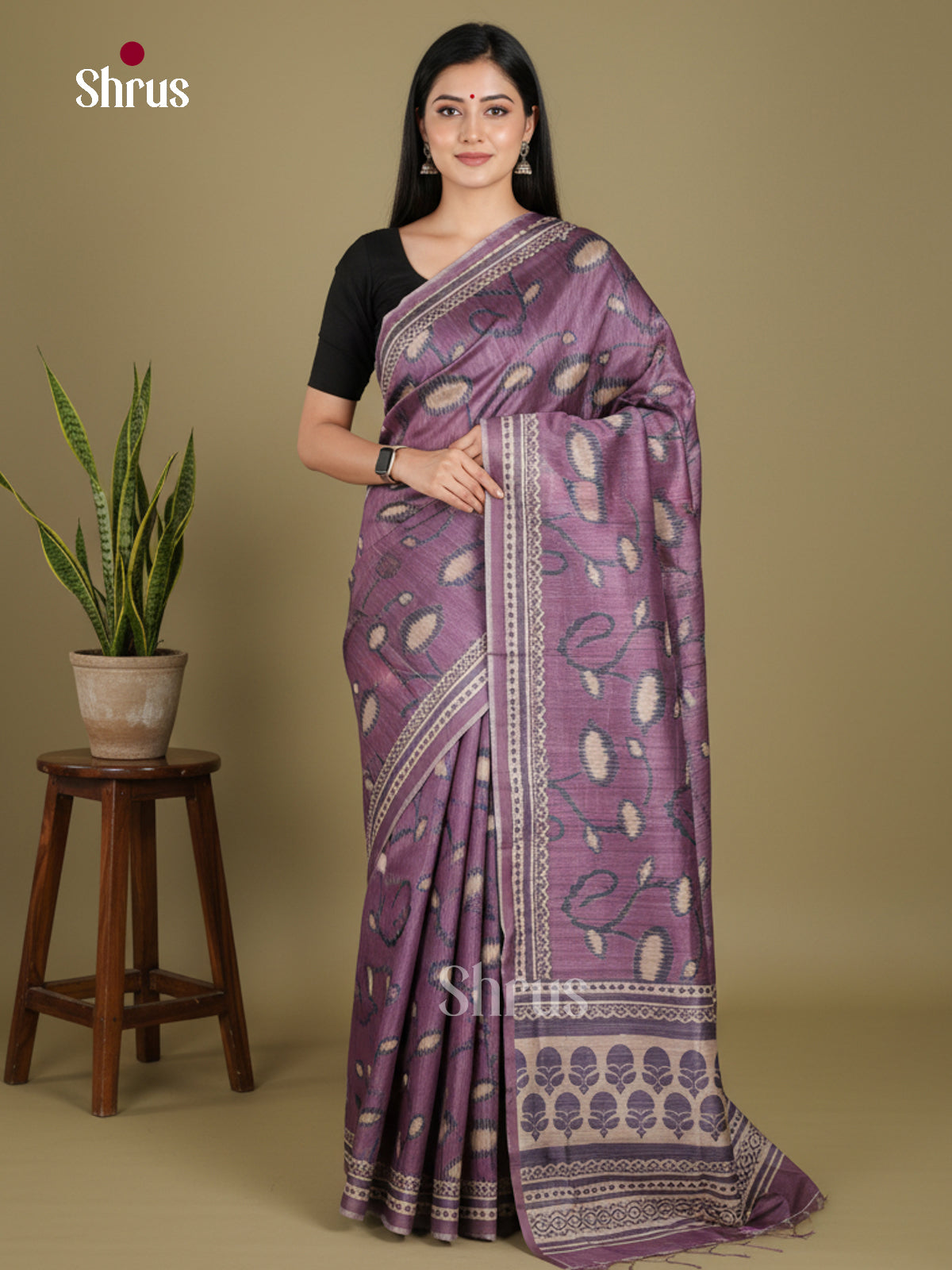DJS08364 - Semi Chanderi Saree