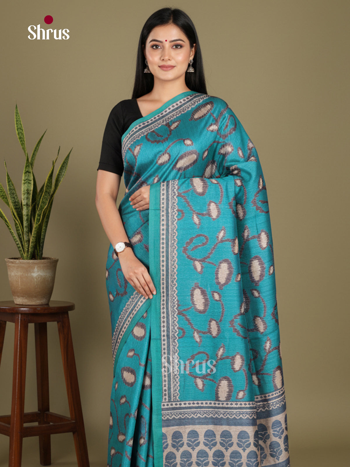 DJS08367 - Semi Chanderi Saree