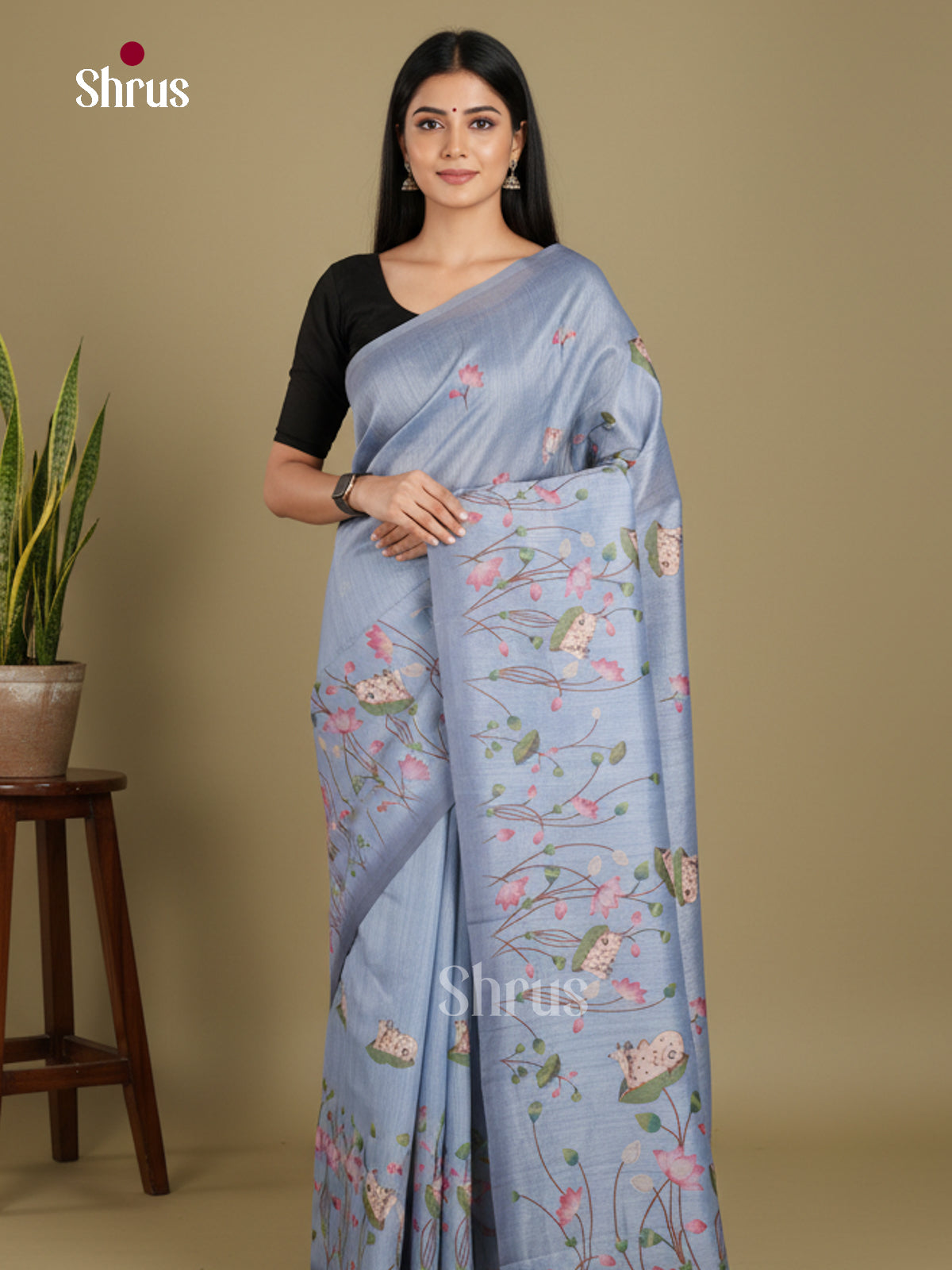 DJS08368 - Semi Chanderi Saree